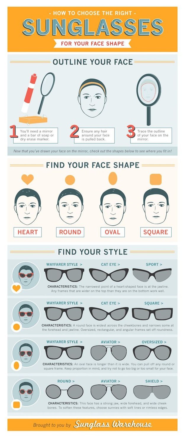 Find the right sunglasses to make you look like a rock star.